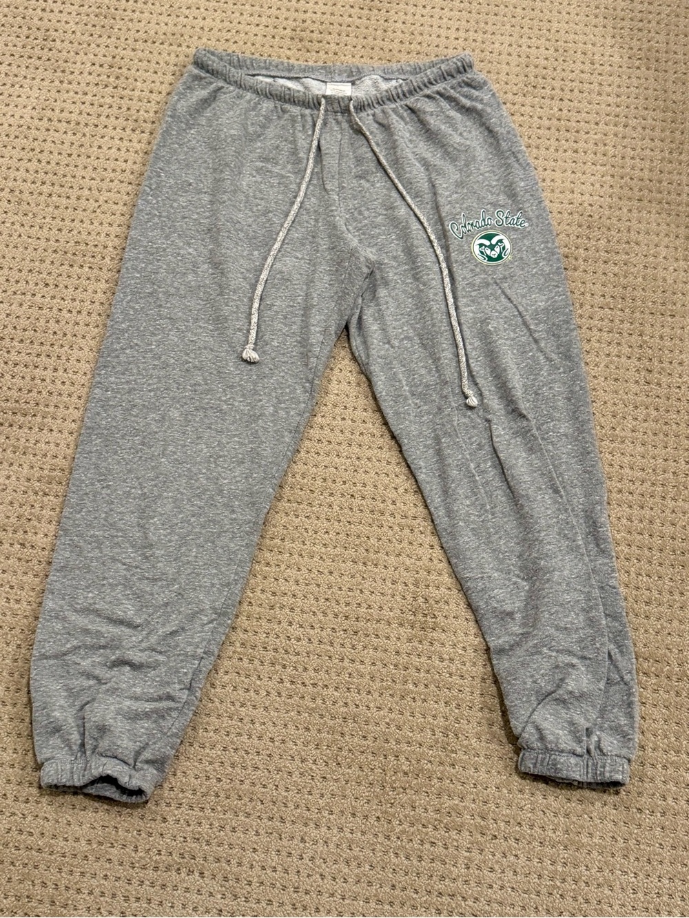 Colorado State University Medium Gray Jogger Sweatpants